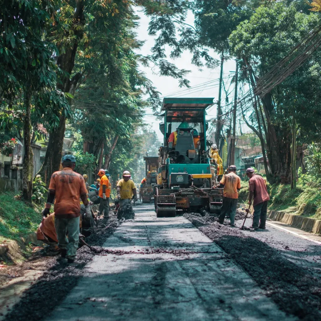 Proyek Pengaspalan Jakarta Utara